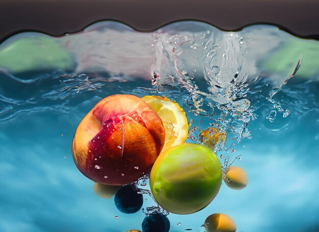 fruta flotante