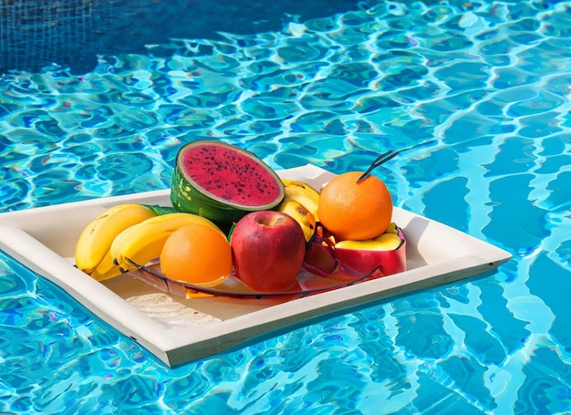 fruta flotante