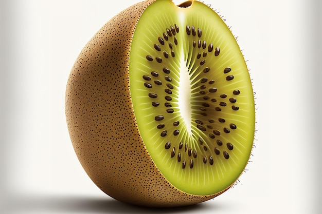 Fruta de kiwi aislada sobre un fondo blanco Ruta de corte