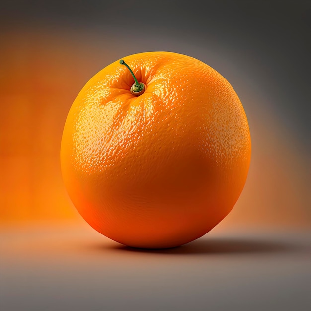 Fruta laranja em uma imagem composta centralmente com cores suaves
