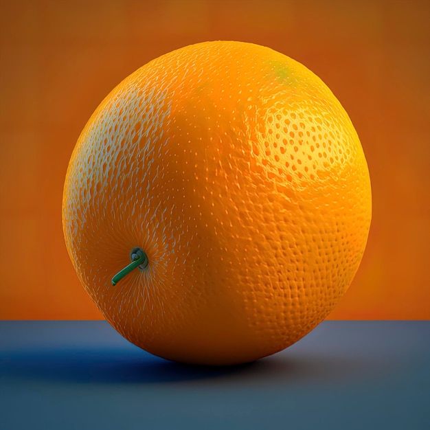 Fruta laranja em uma imagem composta centralmente com cores suaves