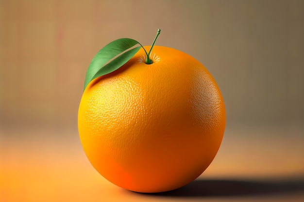 Fruta laranja em uma imagem composta centralmente com cores suaves