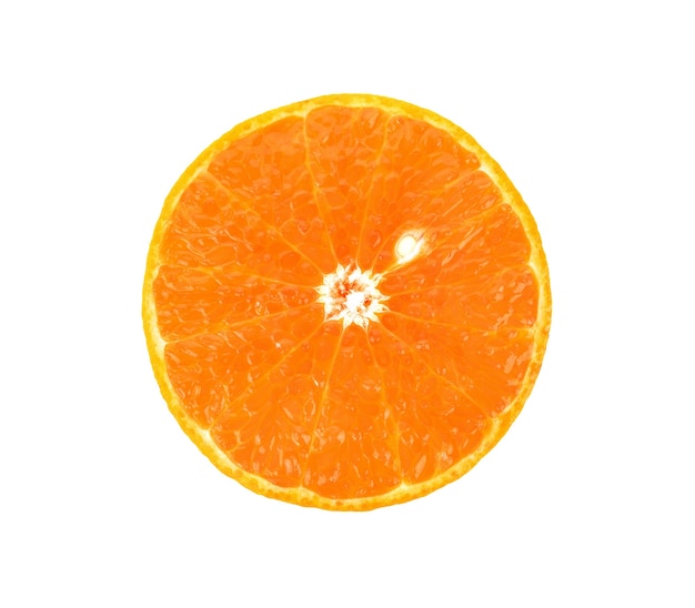 Fruta laranja isolada no branco