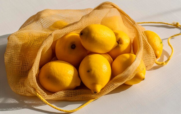 Foto fruta limão em um fundo branco