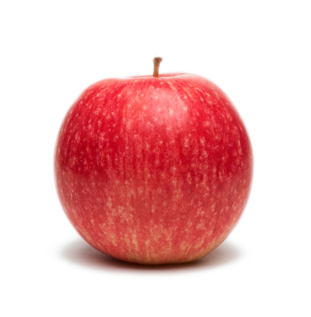Fruta de manzana en blanco