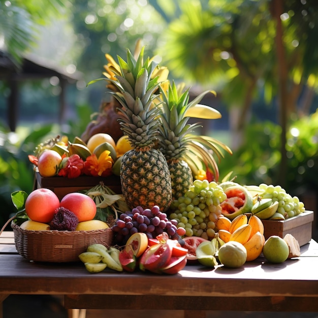 Fruta en la mesa