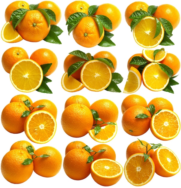 Fruta naranja aislada