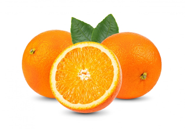 Fruta naranja aislada