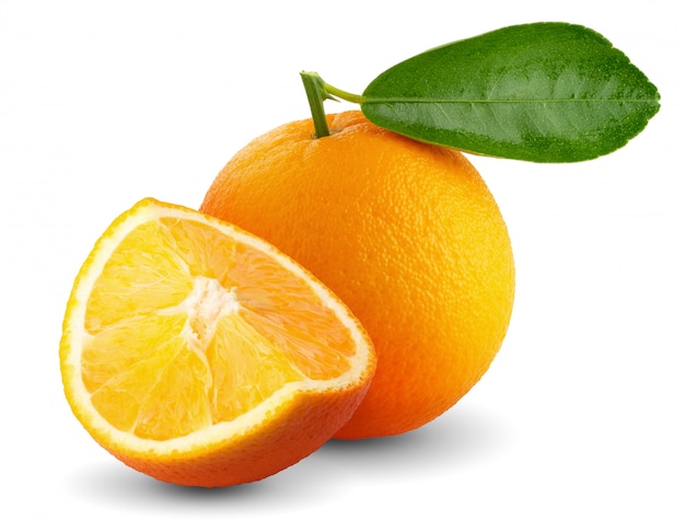 Fruta naranja aislada