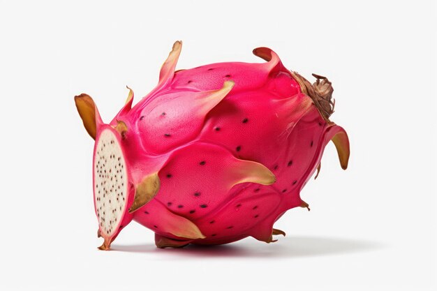 fruta de pitaya sobre un fondo blanco aislado