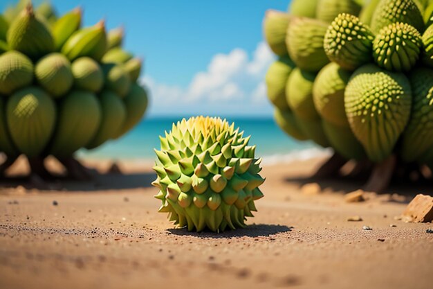 Foto fruta tropical durian deliciosa fruta extranjera importada costosa papel tapiz durian de fondo