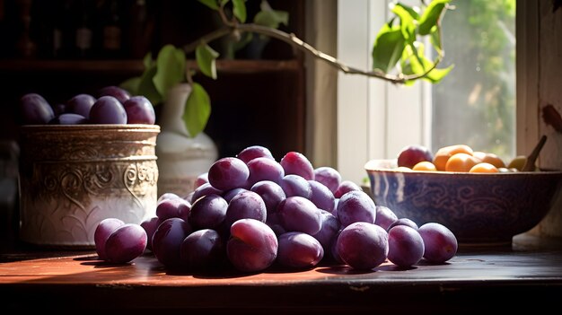 Frutas alimentos trasfondo de ensalada de frutas