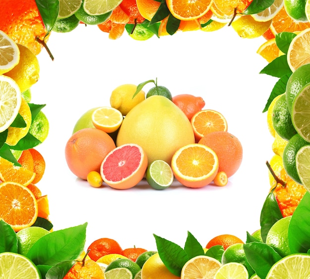 Frutas cítricas frescas