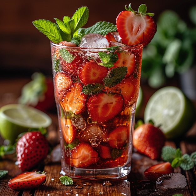 frutas de cóctel de mojito