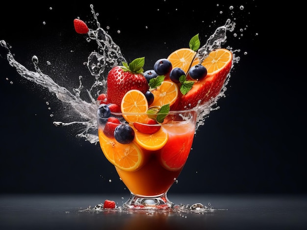 Frutas deliciosas, saludables y nutritivas Imágenes cautivadoras IA generativa