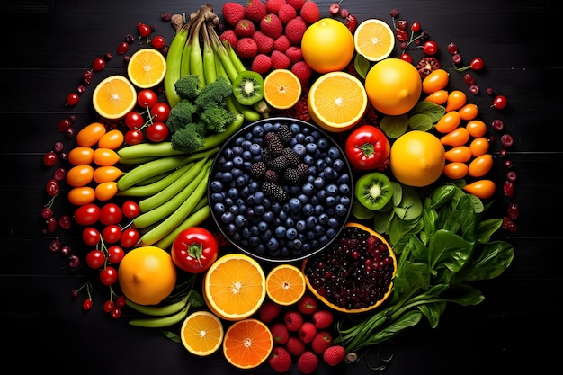 Frutas e legumes Inteligência Artificial Generativa