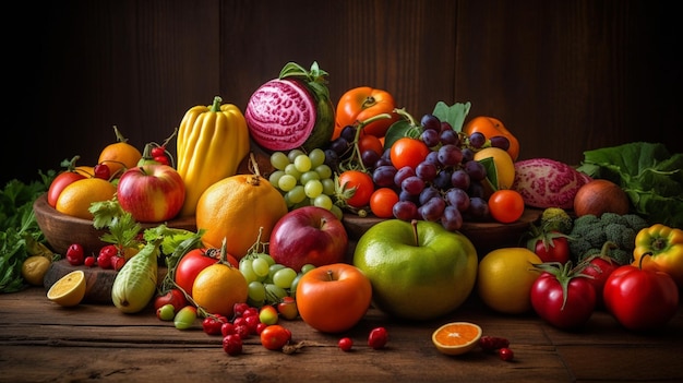 Foto frutas e legumes