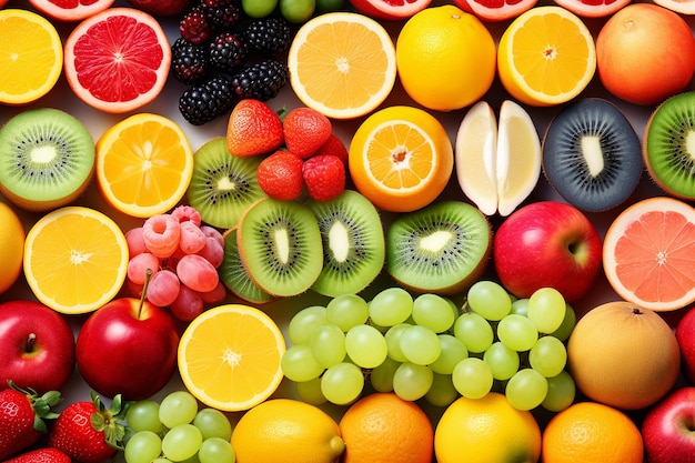 Foto frutas de fondo