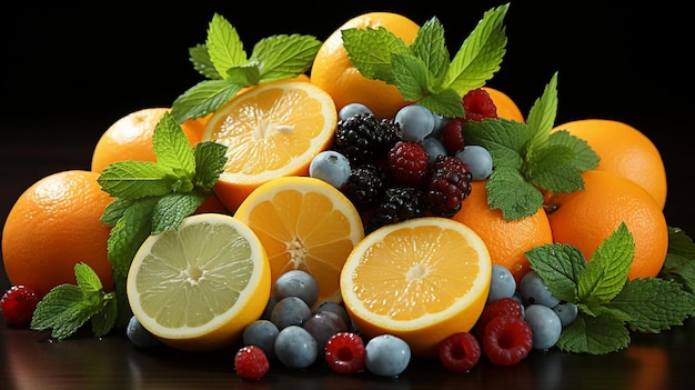 frutas frescas de foto isoladas no fundo