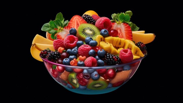 frutas frescas numa tigela