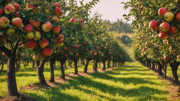 Frutas frescas de las orquídeas de manzana