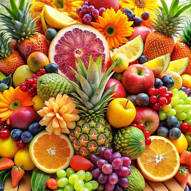 Foto frutas frescas