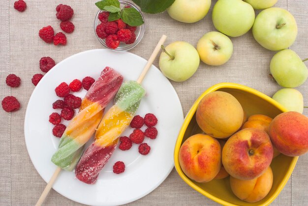 Frutas de helado