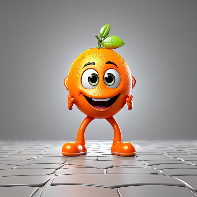 Foto frutas laranja com sorriso