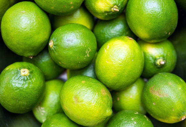 Frutas De Lima Limas Orgánicas Verdes Frescas