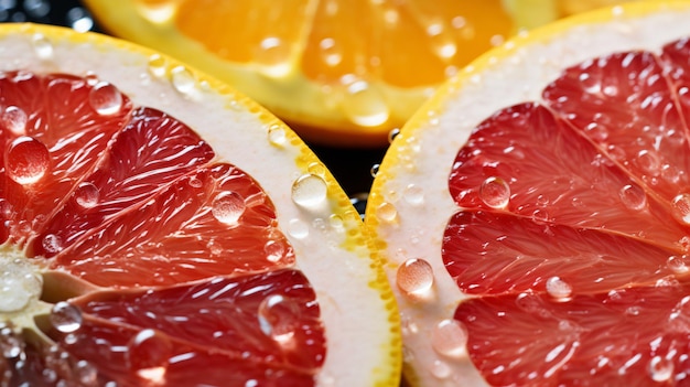 frutas de naranja frescas con hojas de fondo