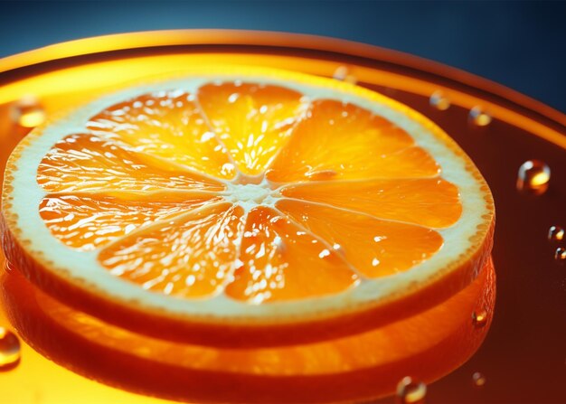 Foto frutas de naranja maduras en un plato