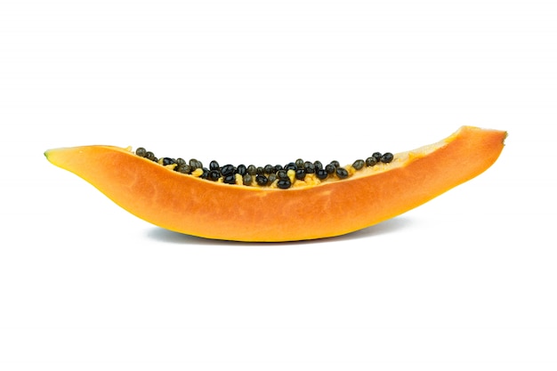 Frutas de papaya aisladas