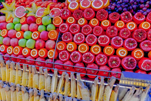 Foto frutas para venda no mercado