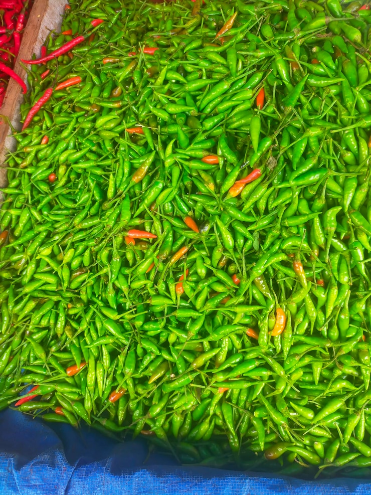 Frutas de plátano en el mercado