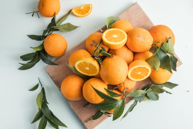 Frutas saludables fondo de frutas naranjas Rodajas de cítricos naranjas