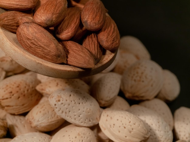 Frutas secas de almendras