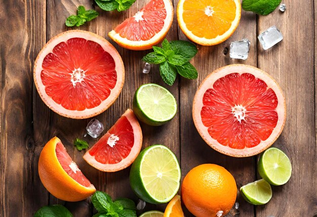 Frutas suculentas limão laranja grapefruit copos com suco recém-espreitado