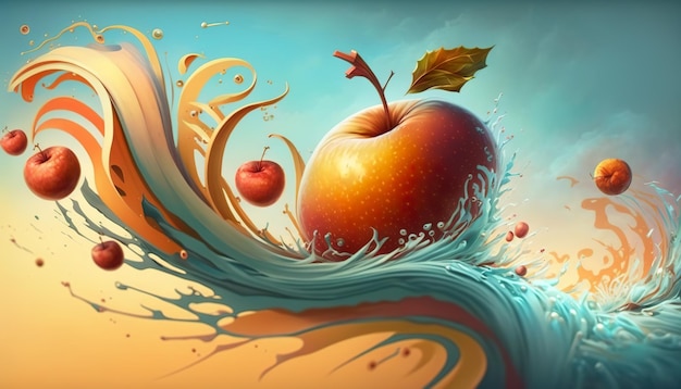 Frutas sueño ilustración creativa Ilustración creativa Ai Generar