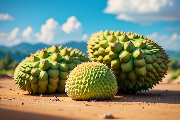 Frutas tropicais durian delicioso frutas importadas estrangeiras caro durian papel de parede fundo