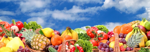 Foto frutas y vegetales