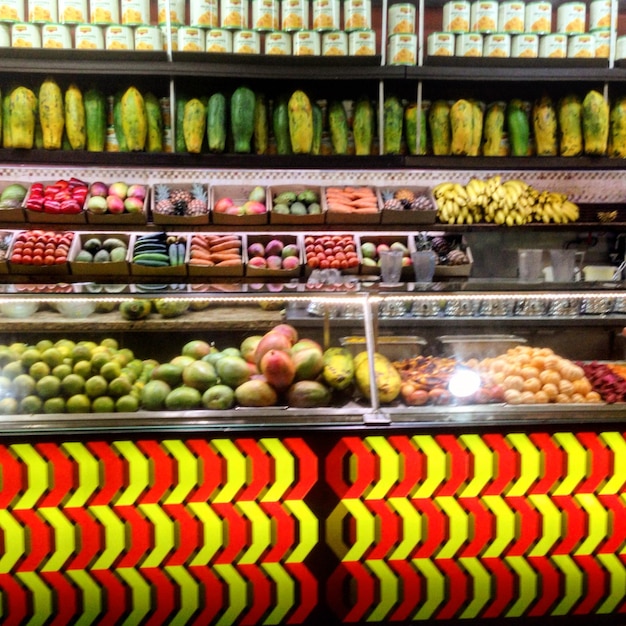 Foto frutas para la venta en el mercado