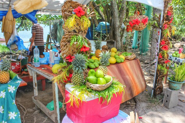 Frutas para la venta en tiendas