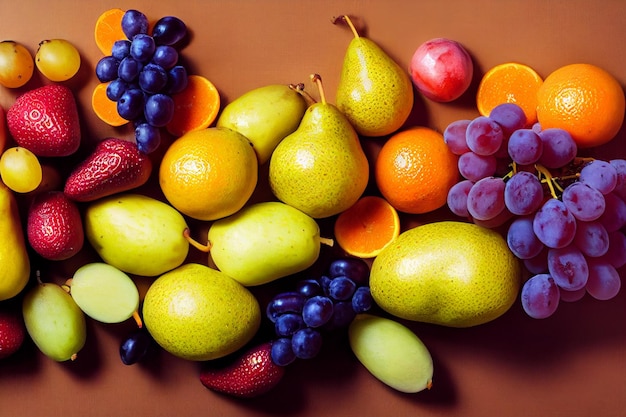 frutas y verduras fresa y chocolate