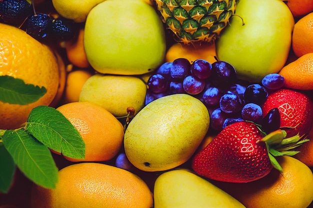 frutas y verduras fresa y chocolate