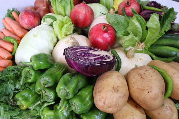 Frutas y verduras frescas