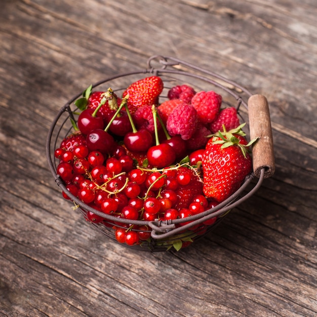 Frutas vermelhas de verão