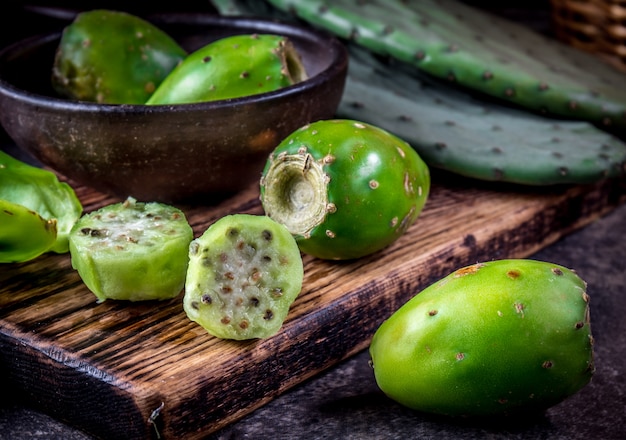 Foto fruto de atún, nopal, nopal.