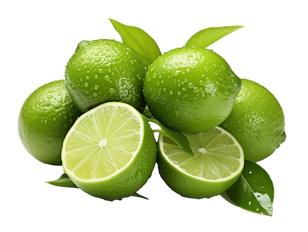 Foto fruto de limão em fundo branco