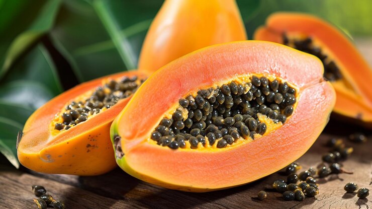 Foto fruto de papaias