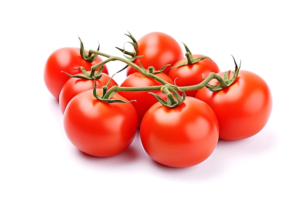Fruto de tomate isolado no fundo branco